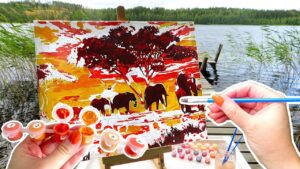 How do paint by numbers kits work